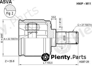  ASVA part HNIP-M11 (HNIPM11) Replacement part