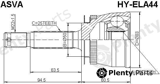  ASVA part HYELA44 Replacement part