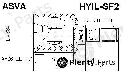  ASVA part HYIL-SF2 (HYILSF2) Replacement part