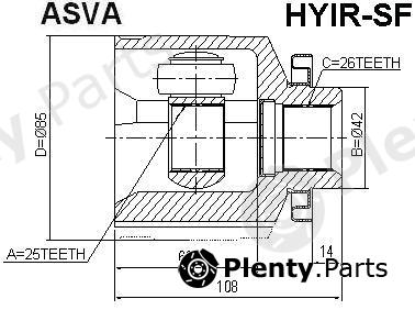  ASVA part HYIR-SF (HYIRSF) Replacement part