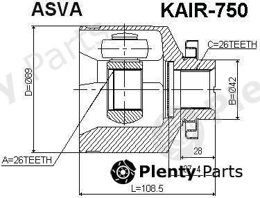  ASVA part KAIR750 Replacement part