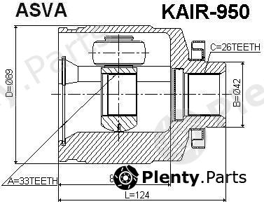  ASVA part KAIR950 Replacement part