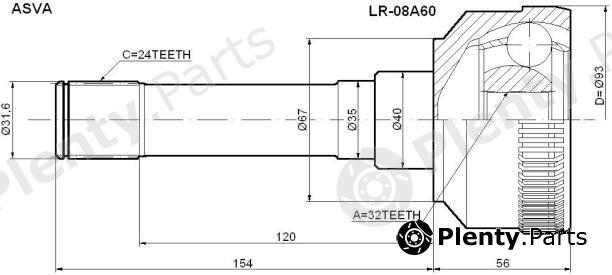  ASVA part LR08A60 Replacement part