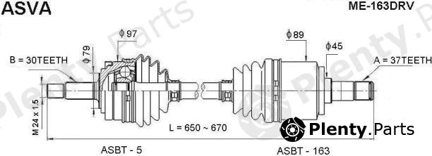  ASVA part ME163DRV Replacement part
