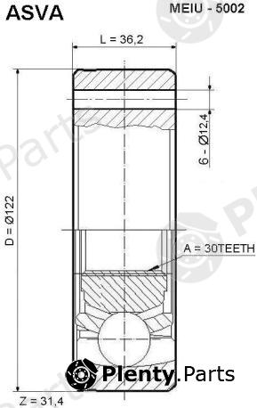  ASVA part MEIU5002 Joint Kit, drive shaft