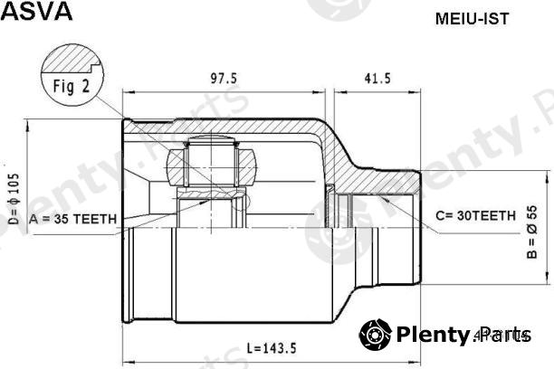  ASVA part MEIU-IST (MEIUIST) Replacement part
