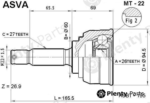  ASVA part MT22 Replacement part