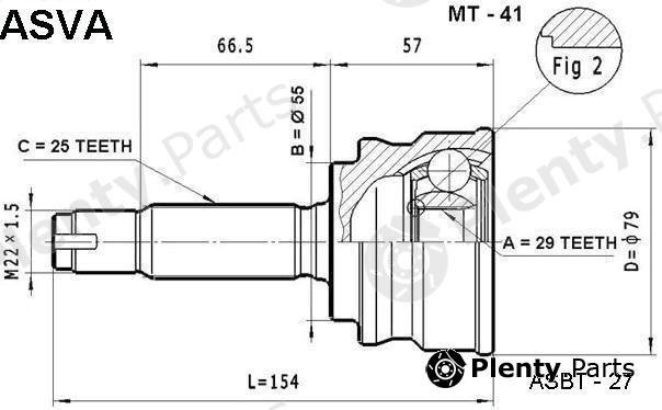  ASVA part MT41 Replacement part