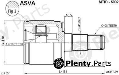  ASVA part MTID5002 Replacement part