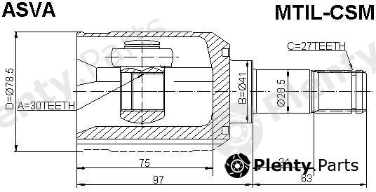  ASVA part MTILCSM Replacement part