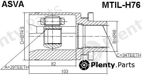  ASVA part MTILH76 Replacement part