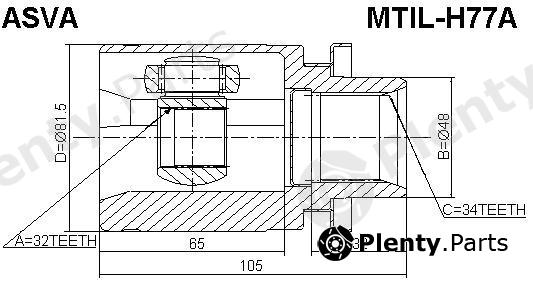  ASVA part MTILH77A Replacement part