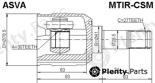  ASVA part MTIRCSM Joint Kit, drive shaft