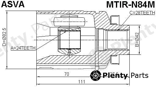  ASVA part MTIRN84M Replacement part