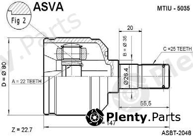  ASVA part MTIU5035 Joint Kit, drive shaft