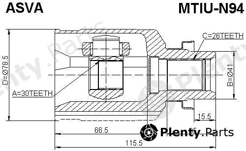 ASVA part MTIUN94 Replacement part
