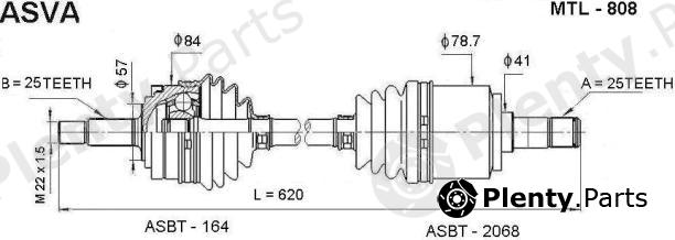  ASVA part MTL-808 (MTL808) Replacement part