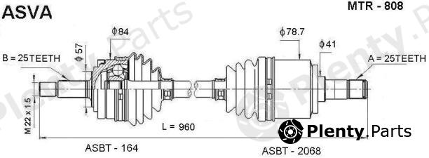  ASVA part MTR808 Replacement part