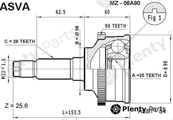  ASVA part MZ06A90 Replacement part