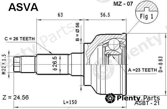  ASVA part MZ07 Replacement part