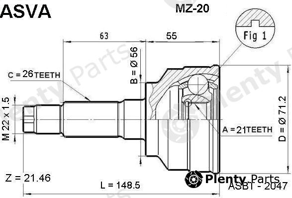  ASVA part MZ20 Replacement part