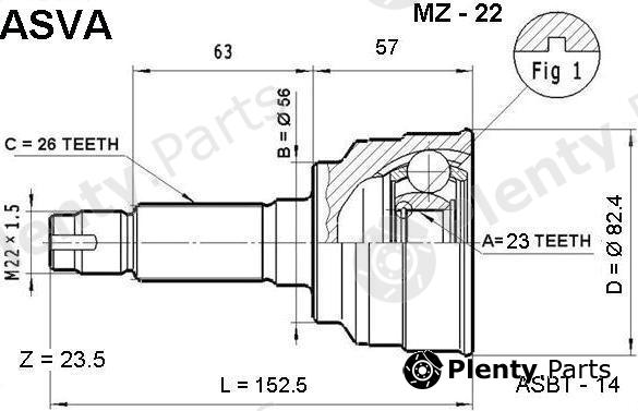  ASVA part MZ22 Replacement part