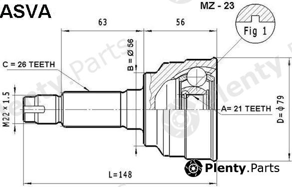  ASVA part MZ23 Replacement part