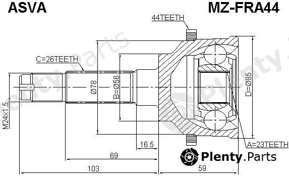  ASVA part MZFRA44 Replacement part