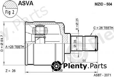  ASVA part MZID504 Replacement part