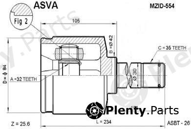  ASVA part MZID554 Replacement part