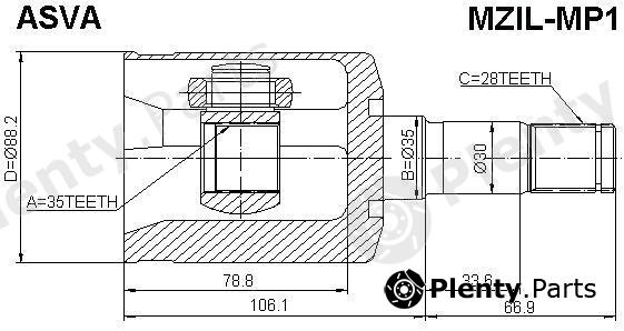  ASVA part MZILMP1 Replacement part