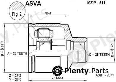  ASVA part MZIP511 Replacement part