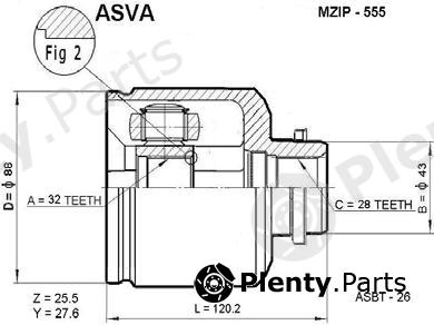  ASVA part MZIP555 Replacement part