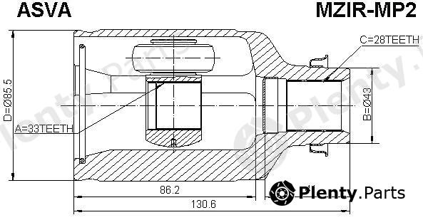  ASVA part MZIRMP2 Replacement part