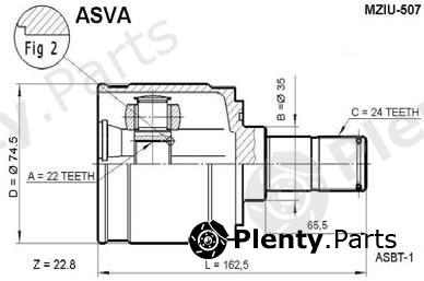 ASVA part MZIU507 Joint Kit, drive shaft