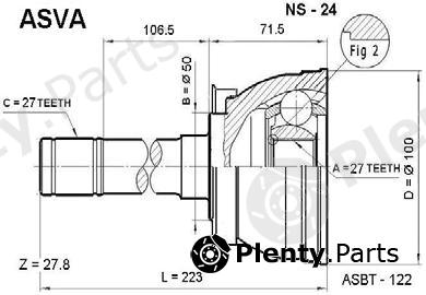  ASVA part NS24 Replacement part