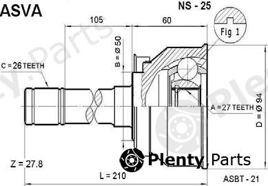  ASVA part NS-25 (NS25) Replacement part