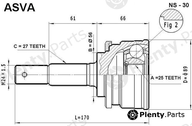 ASVA part NS30 Replacement part