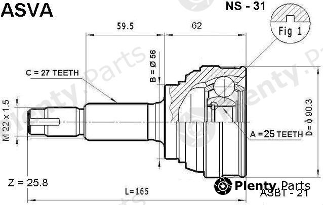  ASVA part NS31 Replacement part