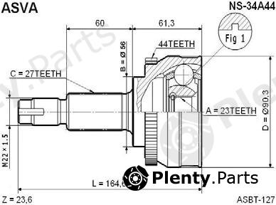  ASVA part NS34A44 Replacement part