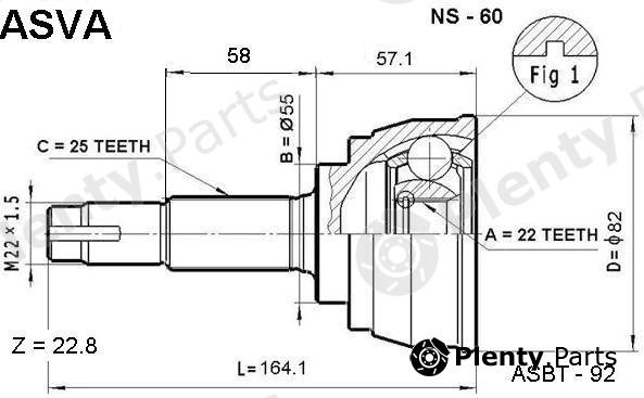  ASVA part NS-60 (NS60) Replacement part