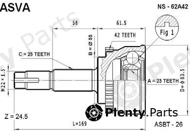  ASVA part NS-62A42 (NS62A42) Replacement part