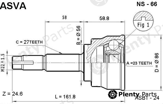  ASVA part NS66 Replacement part