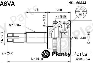  ASVA part NS66A44 Replacement part