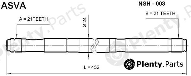  ASVA part NSH003 Replacement part