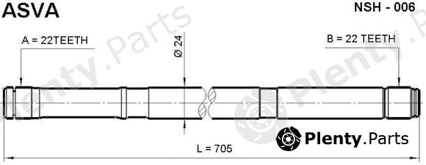  ASVA part NSH006 Replacement part