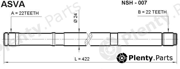  ASVA part NSH007 Replacement part