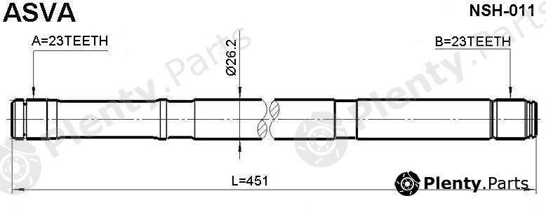  ASVA part NSH-011 (NSH011) Replacement part