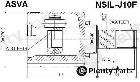  ASVA part NSILJ10F Joint Kit, drive shaft