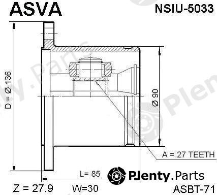  ASVA part NSIU5033 Replacement part